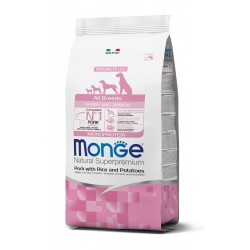 Monge Superpremium All Breeds Puppy & Junior Maiale Riso e Patate da kg 12
