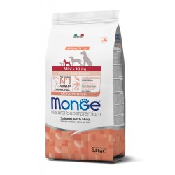 Monge SUPERPREMIUM Mini Puppy & Junior Salmone e Riso per cane da kg 7,5
