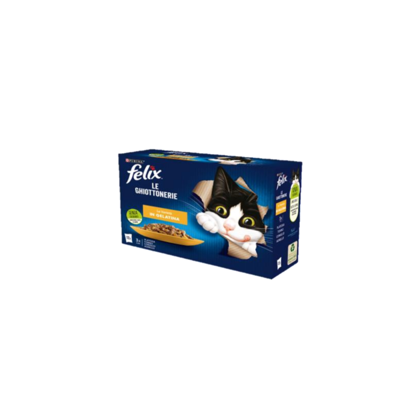 Purina Felix selezioni varietà con gelatina confezione da 12 bustine da 85 gr