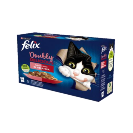 Purina Felix selezioni miste in gelatina confezione da 12 bustine da 85 gr