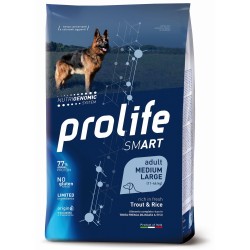Prolife Smart Adult Trota Salmonata Fresca diliscata e Riso Medium Large da kg 12