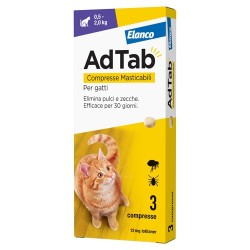 Elanco Adtab Per Gatti Da 0,5 A 2 kg 3 Compresse Masticabili 12 mg