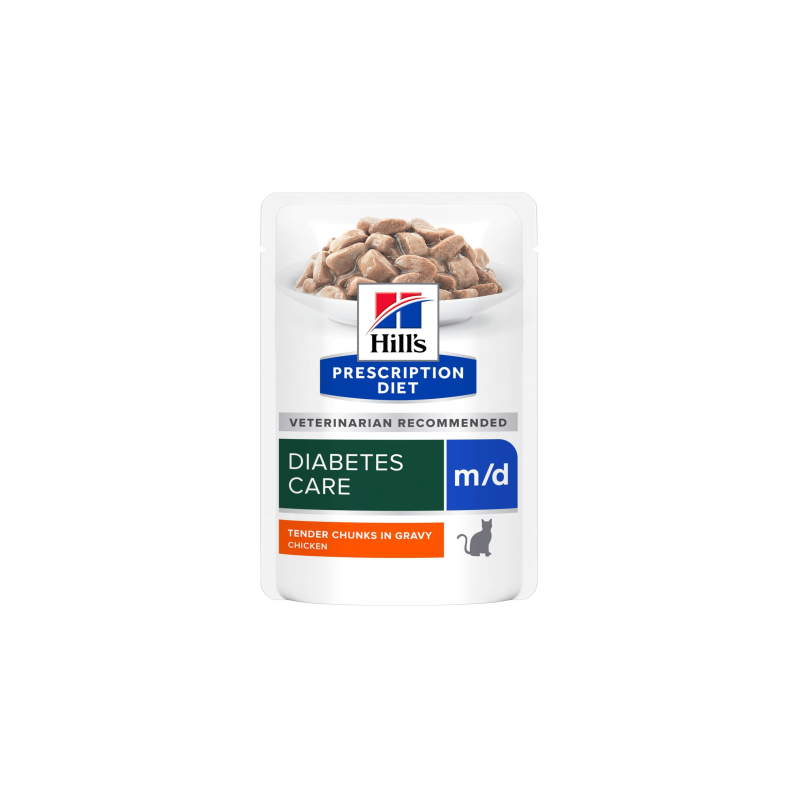 Hill's Prescription Diet m/d Diabetes Care Bustina con Pollo per Gatti da 85 gr