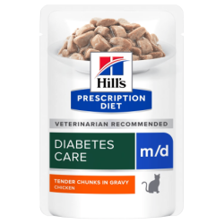 Hill's Prescription Diet m/d Diabetes Care Bustina con Pollo per Gatti da 85 gr