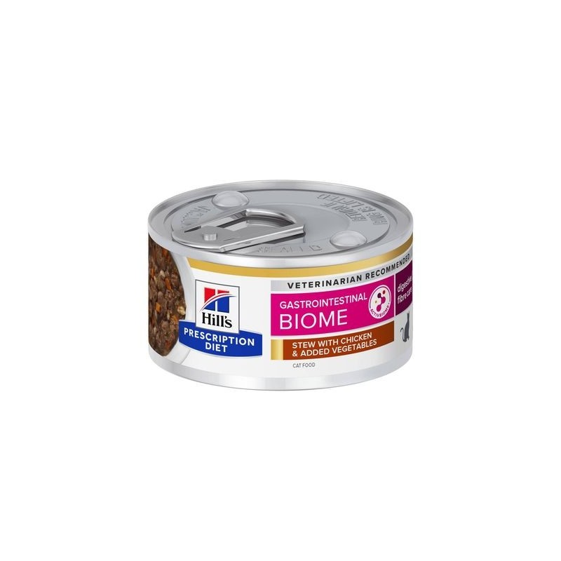Hill' s Prescription Diet i/d Gastrointestinal Biome Spezzatino per gatti con pollo e verdure aggiunte da 82 gr