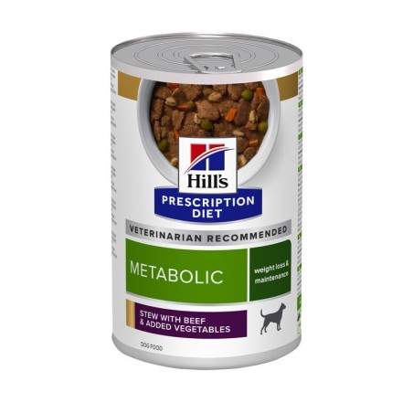 Hill's Prescription Diet Metabolic Spezzatino per Cani Aromatizzato con Manzo e Verdure da 354 gr