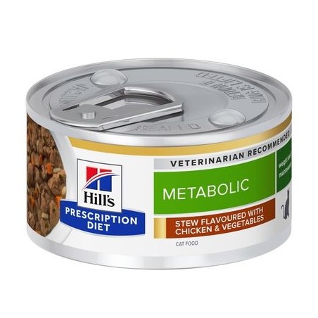 Hill’s Feline Prescription Diet Metabolic Spezzatino di Pollo e Verdure da 82 gr 