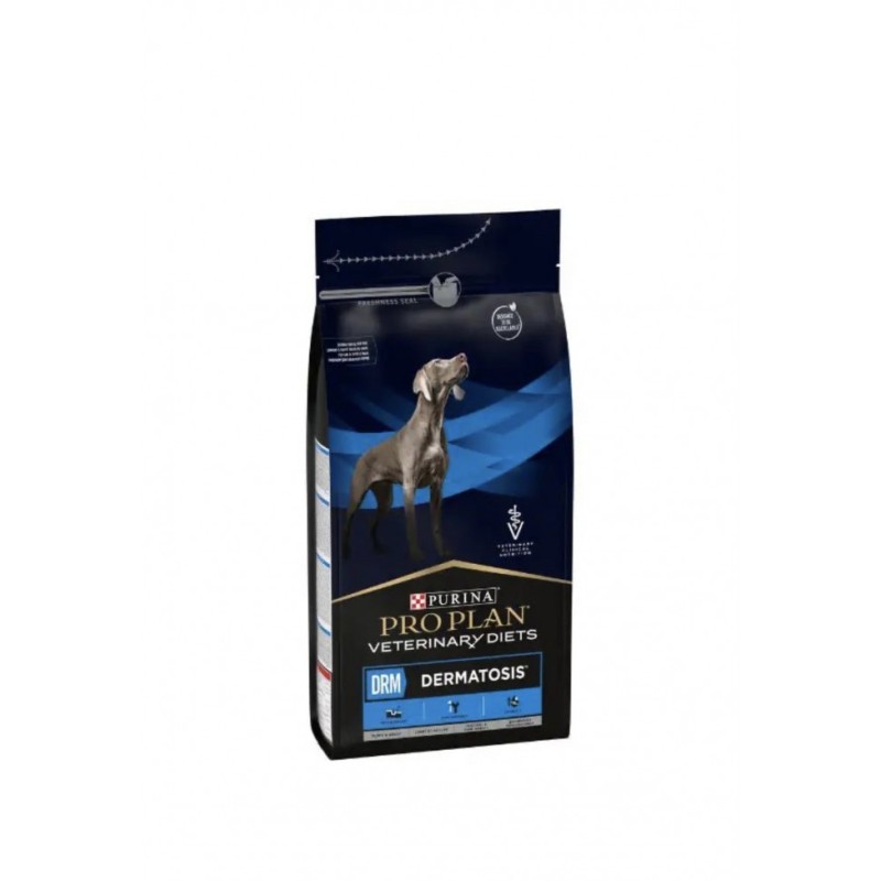 Purina Pro Plan Veterinary Diets DRM Dermatosis Cane Alimento Dietetico per Problemi Cutanei e Perdita di Pelo 12 kg 