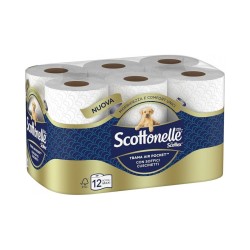 Carta Igienica Scottonelle 12 Rotoli Morbidezza e Resistenza