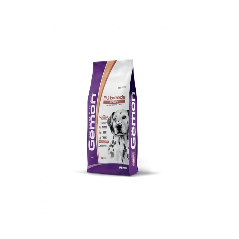 Gemon by Monge Adult All Breeds con Salmone e Riso da 15 kg