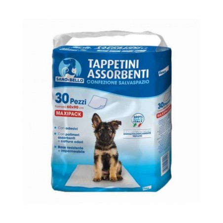 Elanco Sano & Bello Tappetini Assorbenti Per Cani 30 Pezzi 60 x 90 cm