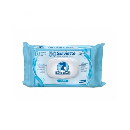 Elanco Salviette Detergenti Talco per Cani da 50 Pezzi