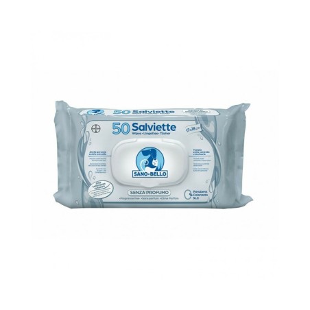 Elanco Salviette Detergenti Senza Profumo per Cani da 50 Pezzi
