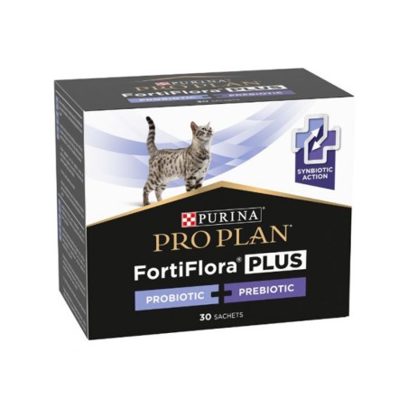 Purina Pro Plan Fortiflora Plus probiotico + prebiotici per gatti 30 Buste da 1,5 Gr