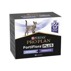 Purina Pro Plan Fortiflora Plus probiotico + prebiotici per gatti 30 Buste da 1,5 Gr