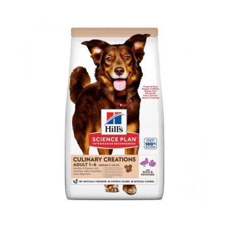Hill's Science Plan CULINARY CREATION MEDIUM ADULT ALIMENTO PER CANI con ANATRA e PATATE kg 2,5