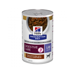 Hill's Prescription Diet i/d Low Fat spezzatino per cani aromatizzato con pollo e verdure da 354 gr