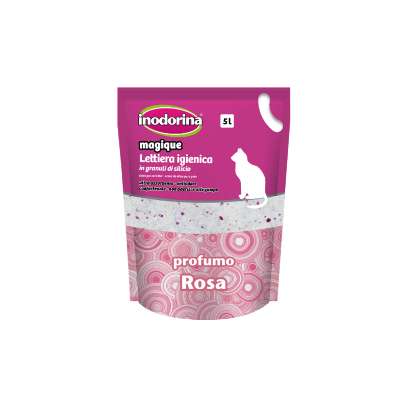 Pet Village Inodorina Magique 5 Lt Profumazione Rosa ( 2,2 kg )