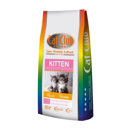 Cat Club Super Premium Alimento per gattini con pollo da kg 12