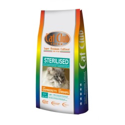Cat Club Super Premium Alimento per gatti adulti sterilizzati con gamberetti da kg 1,5