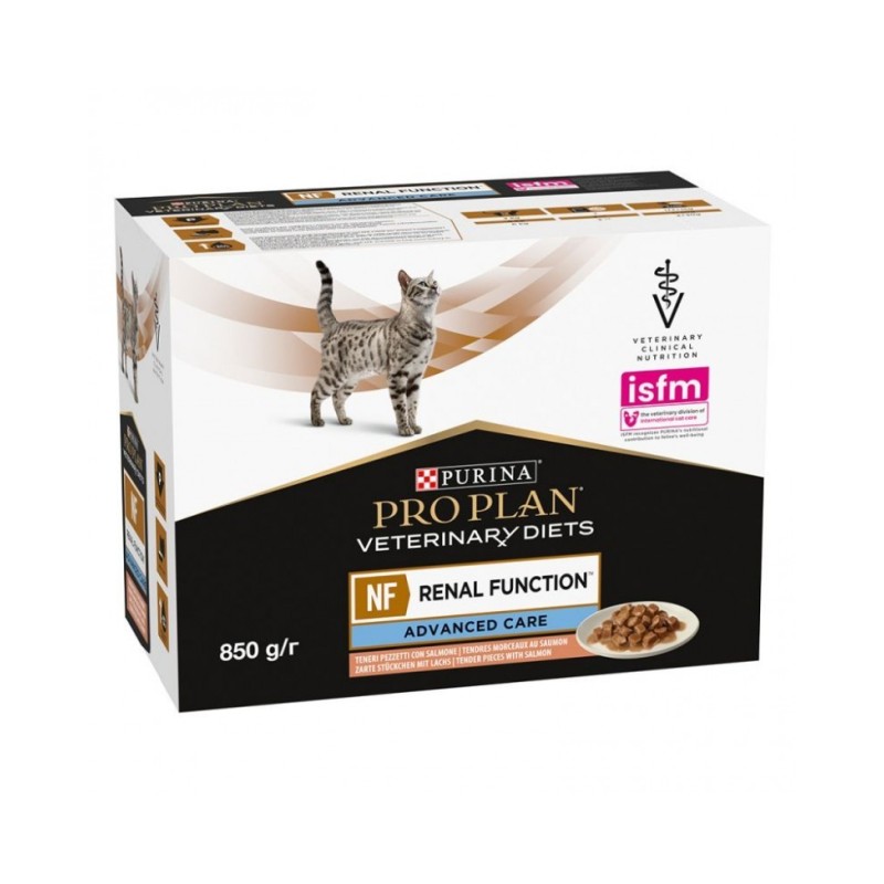 PURINA PRO PLAN VETERINARY DIETS umido gatto NF Renal Function St/Ox in busta con salmone da gr 85