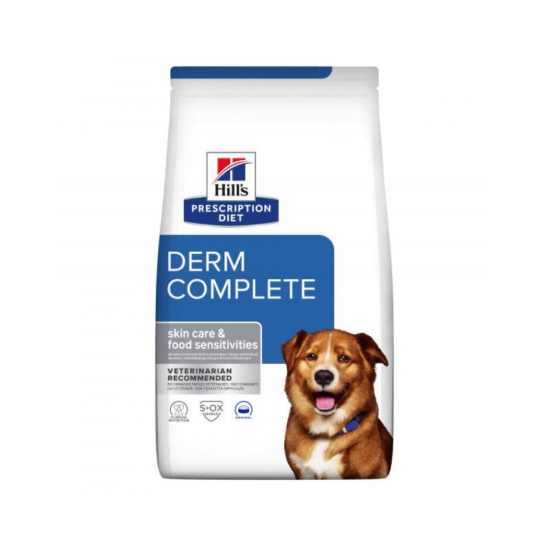 Hill's PRESCRIPTION DIET Derm Complete alimento per cani da kg 12 secco