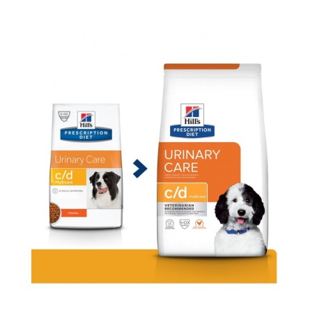 Hill's Prescription Diet c/d Multicare Urinary Care Alimento per Cani al Pollo da kg 12
