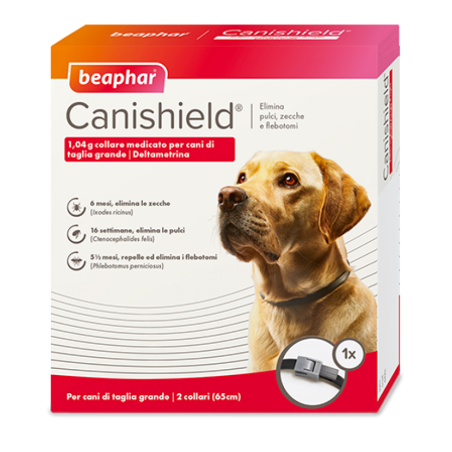 Beaphar Canishield Collare Antiparassitario per Cane Taglia Grande da 65 cm OFFERTA