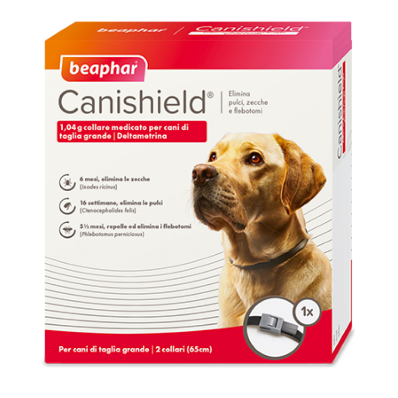 Beaphar Canishield Collare Antiparassitario per Cane Taglia Grande da 65 cm OFFERTA