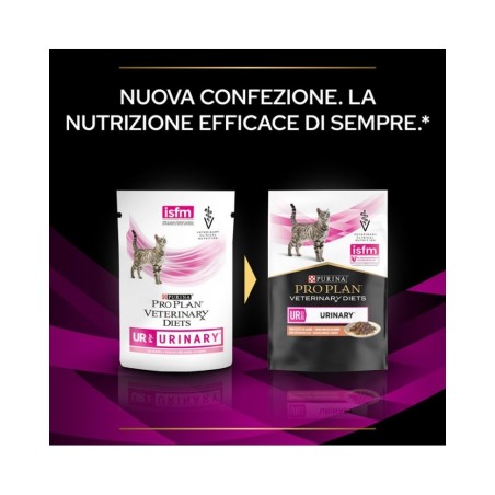 Purina Pro Plan Veterinary Diets Feline UR ST/OX Urinary Salmone da 85 gr Umido Gatti