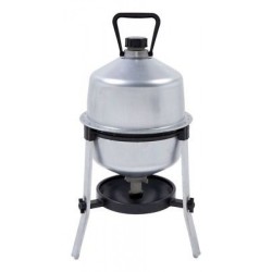 ABBEVERATOIO SERBATOIO METALLO POLLI GALLINE TACCHINI DA 30 LITRI AUTOMATICO