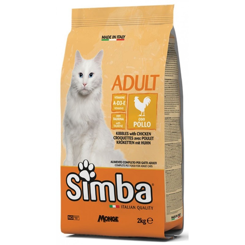 Monge Simba croccantini con pollo per gatto da 20 kg