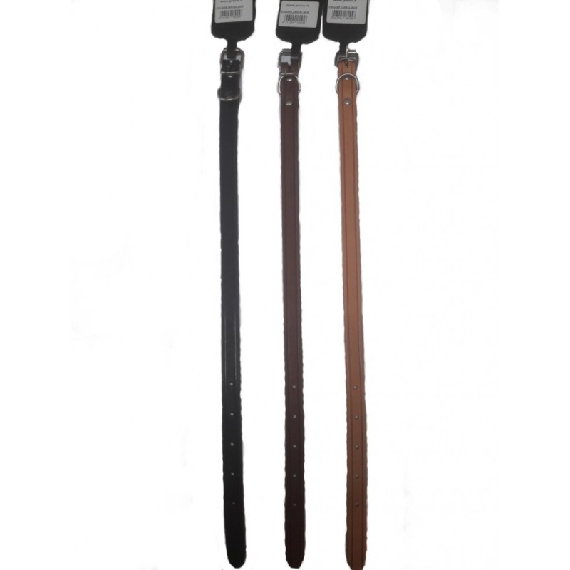 Collare cuoio piatto 50x2 nero