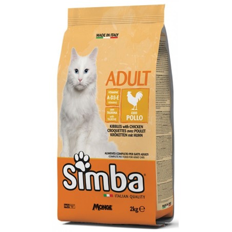 Monge Simba croccantini con pollo per gatto da 2 kg