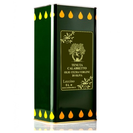 Olio extra vergine d'Oliva Calabretto (Varietà Leccino) 5 Litri