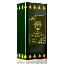 Olio extra vergine d'Oliva  Calabretto - (Varietà Leccino)  3 Litri