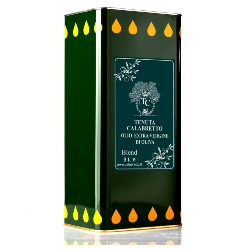 Olio extra vergine d'Oliva Calabretto (Blend) 3 litri