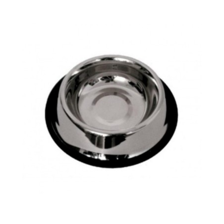 Ciotola Mangiatoia Abbeveratoio in Acciaio Inox Antiscivolo per Cani/Gatti 115 mm art.101