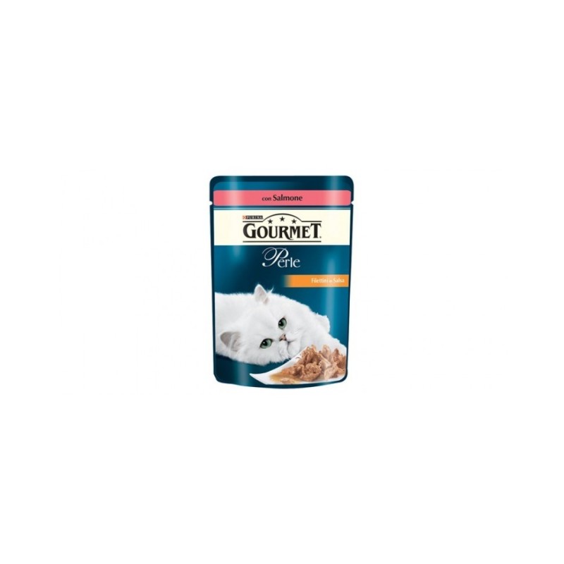 Purina Gourmet Perle Filettini In Salsa Gr.85 con salmone