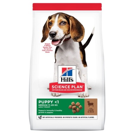 Hill's Science Plan Puppy Healthy Development Medium Agnello & Riso 2,5 Kg