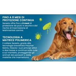 Seresto Collare Cani Oltre 8 Kg Originale Antipulci e Zecche 8 Mesi Spedizione Veloce