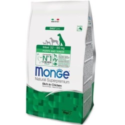 Monge SUPERPREMIUM MAXI Puppy & Junior da 3 kg disp.nel formato da 12 kg € 36,80