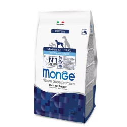 Monge SUPERPREMIUM MEDIUM Puppy & Junior da 3 kg disp.nel formato da 12 kg € 35,60