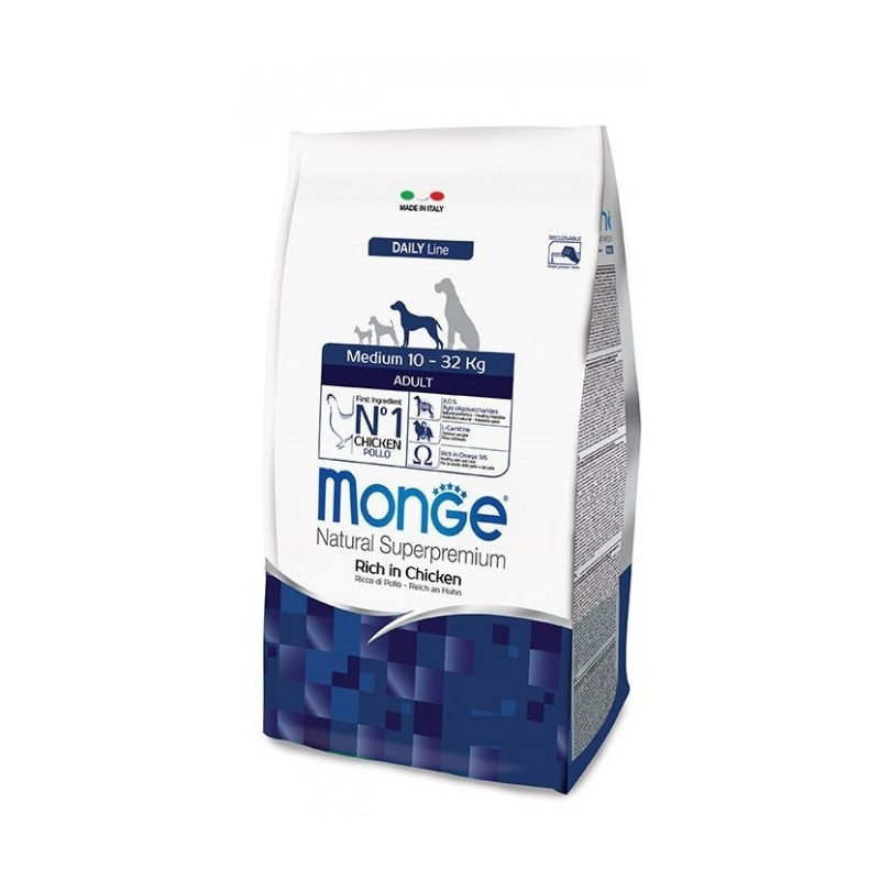 Monge Superpremium Medium Adult Pollo da 12 kg 