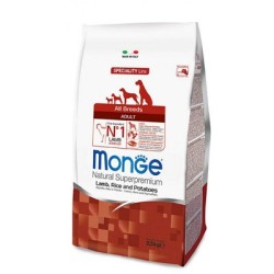 Monge SUPERPREMIUM Adult Agnello con riso e patate da 2,5 kg disp.nel formato 12 kg 