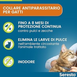 Bayer Elanco Seresto collare per gatti 38 cm collare antiparassitario a partire da 2 CONFEZIONI il prezzo+ sped. scende a € 25,1