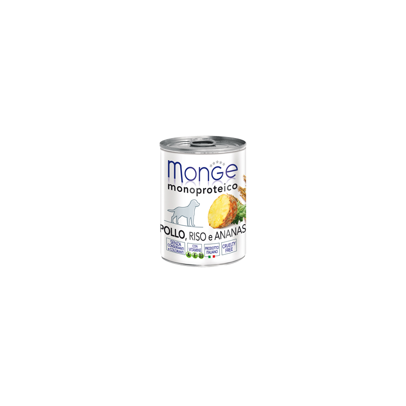 Monge SUPERPREMIUM Monoproteico Pollo, riso e ananas 400 gr