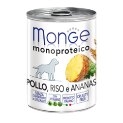 Monge SUPERPREMIUM Monoproteico Pollo, riso e ananas 400 gr