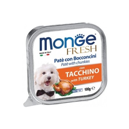 Monge SUPERPREMIUM Fresh Patè e bocconcini con tacchino100 gr