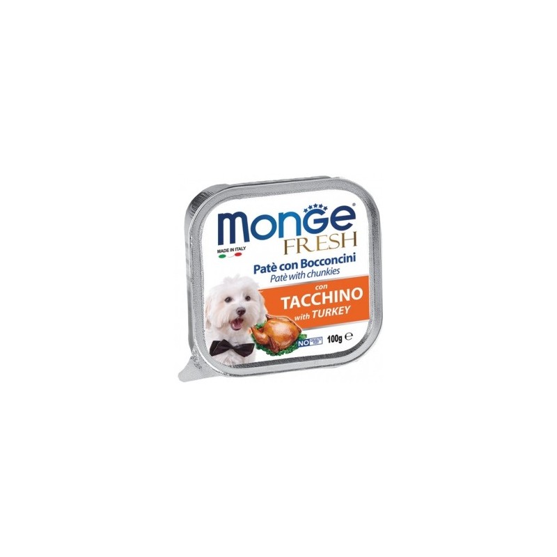 Monge SUPERPREMIUM Fresh Patè e bocconcini con tacchino100 gr